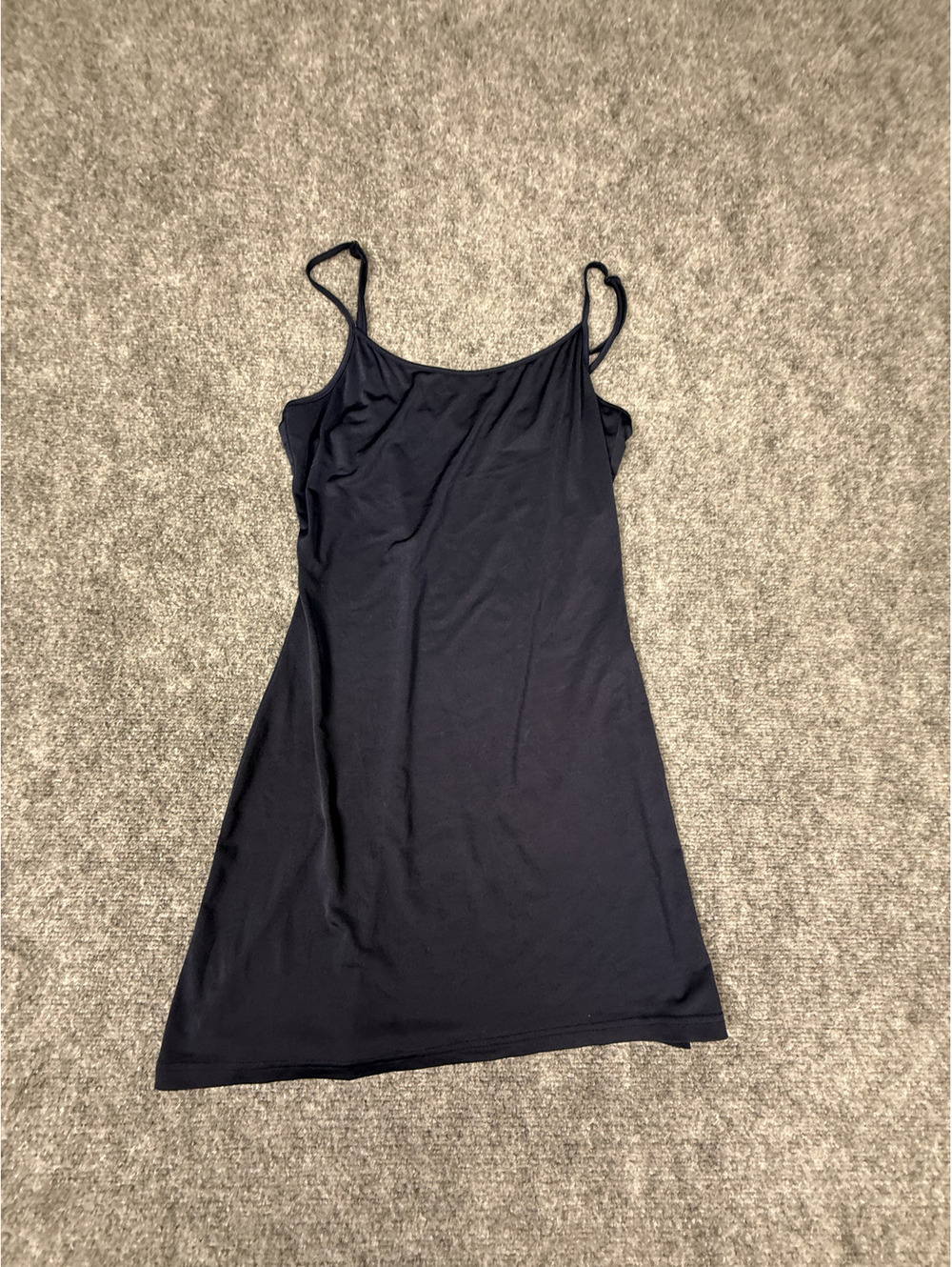 Black Spaghetti Strap Mini Dress